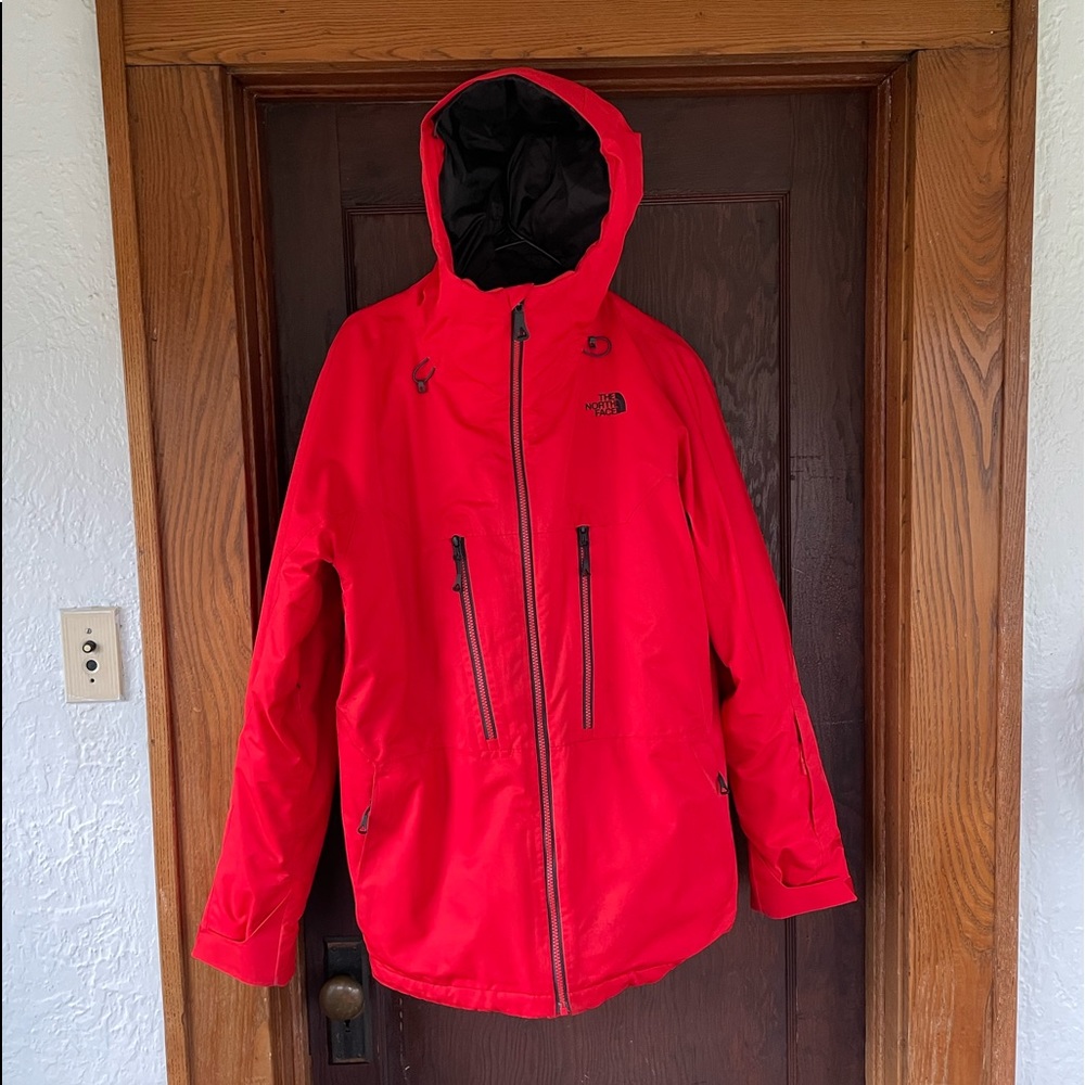 Mens red Northface Thermoball 3-in-1 winter jacket